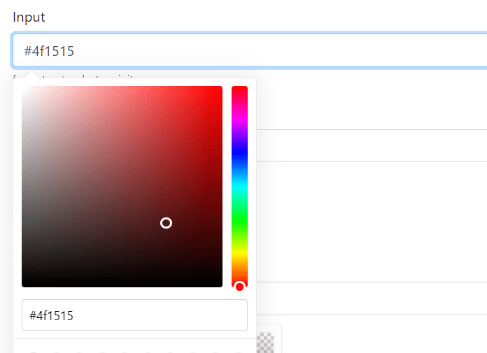 color picker from web page